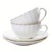 House of Hampton® Jenniefer Ceramic Teacup Ceramic in White | Wayfair D79FF60BF3FC4031B5BCD871E4356960