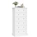 Lark Manor™ Christiano 55.9" H Freestanding 6 Drawer Dresser Wood in White | 55.9 H x 27.1 W x 16.9 D in | Wayfair 38133583149547C79AFAE3E7EDCADE54