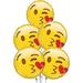 The Holiday Aisle® PMU Valentine’s Day Round Emoticon Kissing Heart 18 Inch Mylar-foil Balloon Party Decoration 5/pkg | 8 H x 6 W x 4 D in | Wayfair