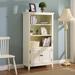 Wildon Home® Cabriano Storage Bookcase Wood in Brown | 59.05 H x 31.49 W x 14.96 D in | Wayfair 53DB7D1870F5450DBEBF8410910082ED