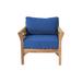 Willow Creek Designs Monterey Teak 8 - Person Outdoor Seating Group w/ Cushions Wood/Natural Hardwoods/Teak in Blue | Wayfair