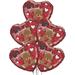 The Holiday Aisle® PMU Valentine’s Day Heart Shaped To My Boyfriend Bear 18 Inch Mylar-foil Balloon 5/pkg | 8 H x 6 W x 4 D in | Wayfair