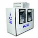 Fogel ICB-2-GL-L 96"W Indoor Ice Merchandiser w/ (300) 7 lb Bag Capacity - Glass Doors, 115v, White