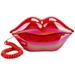 Hemoton Red-Lips Land Line Phone Dial Phone Decor Creative Dial Phone Ornament Lips Phone