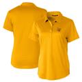 Women's Cutter & Buck Gold Las Vegas Aviators Prospect Textured Stretch Polo