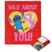 Disney Lilo & Stitch Wild Valentine Silk Touch Throw