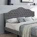 Upholstered Headboard, Adjustable Headboards for King Size Bed, Modern Breathable Fabric with buttons