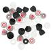 HOMEMAXS 36pcs Silicone Ear Tips Earplug Caps Earphone Earbuds Tips Ear Tips Earbud Tips