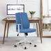 Ergonomic Office Chair High Back Desk Chair with,blue & white