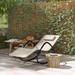 Outsunny Rocking Chair, Zero Gravity Patio Chaise Sun Lounger, Outdoor Rocker, UV Water Resistant