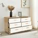 Drawer Dresser Cabinet Buffet Sideboard Storage Cabinet with solid Solid Wood Handle Table Leg