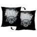 NHL Vintage Burst LA Kings Printed Throw Pillow - Black