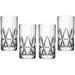 Orrefors Peak Highball Glass Set of 4 - 12.5 Ounces