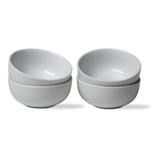 Whiteware Round Bowl Set Of 4 Porcelain Dinnerware Serving Dish Bowls, 4 oz. Dishwasher Safe