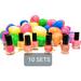 Happy Easter Nail Polish Set For Ladies & Girl - 10 Large Colorful Eggs Filled With 10 Mini Nail Polishes