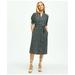 Brooks Brothers Women's Viscose Georgette Shirt Dress | Navy | Size 10