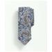 Brooks Brothers Men's Linen Silk Paisley Tie | Grey | Size L/XL