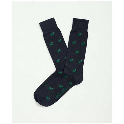 Brooks Brothers Men's Cotton Blend Frog Socks | Navy