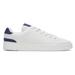 TOMS Men's Travel Lite White And Blue Leather Lace-Up Sneakers Shoes Blue/White, Size 8.5