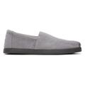 TOMS Men's Grey Alp Fwd Distressed Suede Espadrille Slip-On Shoes, Size 11