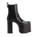 Valentino Garavani , Heeled Boots ,Black female, Sizes: 6 UK, 5 UK, 7 UK, 4 UK