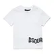 Dsquared2 , White Cotton T-shirt with Logo Print ,White unisex, Sizes: 12 M, 2 Y, 9 M, 18 M