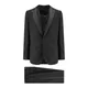 Dolce & Gabbana , Black Peak Lapel Blazer Suit ,Black male, Sizes: M, L, XL