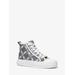 Michael Kors Evy Empire Logo Jacquard High-Top Sneaker Black 6