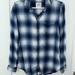 American Eagle Outfitters Tops | American Eagle Ahh-Mazingly Soft Boyfriend Fit Plaid Flannel Shirt Sz S Euc Ln | Color: Blue/Gray | Size: S