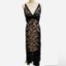 Free People Dresses | Free People Black Floral Dress | Color: Black | Size: M