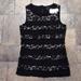 J. Crew Tops | J. Crew Lace & Tweed Sleeveless Lace Top Size Xxs Bnwt | Color: Black | Size: Xxs