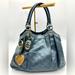 Gucci Bags | Auth Gucci Metallic Blue Guccisima Leather Sukey Hobo Tote Bag Heart Charms Ex+ | Color: Blue/Silver | Size: Os