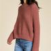 Anthropologie Sweaters | Anthropologie Dra Eve Auburn Sweater Knit Distressed Burnt Orange | Color: Orange/Red | Size: L