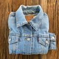 Levi's Jackets & Coats | Levi's Jacket Junior Medium Blue Denim Jean Trucker 1002b Unisex Vintage* | Color: Blue | Size: Unisex M