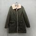 Free People Jackets & Coats | Free People Jacket Womens 10 Olive Green Snap Up Duster Cargo Flannel Quilted | Color: Green | Size: 10