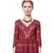 Anthropologie Tops | Maeve For Anthropologie Needlelace Peplum Top - Size S - Euc | Color: Red/Tan | Size: S