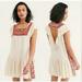 Free People Dresses | Free People Day Glow Mini Raw Hem Dress | Color: Cream | Size: S