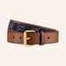 Gucci Accessories | Gucci Denim Paneled Leather Belt | Color: Blue/Brown | Size: Os