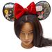 Disney Accessories | Disney Parks Star Wars Vintage Holiday Collection Minnie Mouse Ear Headband New | Color: Black/Red | Size: Os