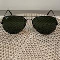 Ray-Ban Accessories | Authentic Customized Ray-Ban Large Aviator Sunglasses | Color: Black/Green | Size: Os