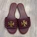 Tory Burch Shoes | Burgundy Tory Burch Sandals- Brand New | Color: Red | Size: 7.5