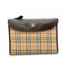 Burberry Bags | Burberry Bag 'S Second Brown Tea Multicolor Nova Check Shadow Horse Clutch Pouch | Color: Brown | Size: Os