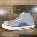 Converse Shoes | Converse All Star Hi Blue Floral Size 12 Mens Chuck Taylor Grey 168039f Ctas | Color: Blue | Size: 12