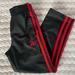 Adidas Bottoms | Kids- Adidas Tricot Track Pants Size Kids 6 | Color: Black/Red | Size: 6b