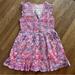 Anthropologie Dresses | Anthropologie Pink/Orange Floral/Paisley Pattern Smocked Top Buttonfront Dress L | Color: Orange/Pink | Size: L