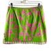 Lilly Pulitzer Skirts | Lilly Pulitzer Size 10 Lime/Pink Print Mini Cotton Retro 90s/Y2k Skirt | Color: Green/Pink | Size: 10
