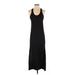 Theory Casual Dress - A-Line Scoop Neck Sleeveless: Black Solid Dresses - Women's Size Small