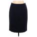 Anne Klein Casual Skirt: Blue Solid Bottoms - Women's Size 10