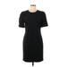 Lark & Ro Casual Dress - Sheath: Black Solid Dresses - Women's Size 6