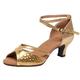 Womens-Chunky Women's Court Shoes Block High Heel Chunky Dress Sandals Ladies Slingback Wedding Party Pumps High Heels High Heel Shoes High Heel Boots,Birthday Gifts Gold-c 6 37.99